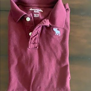 Abercrombie kids polo shirt color maroon